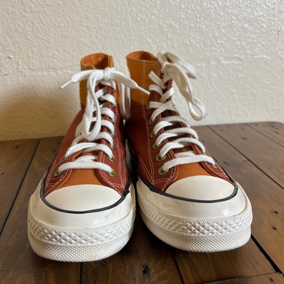 Converse Chuck 70 Hi Men's 7 / Women’s 9 Monarch Rugged Orange/Egret Sneaker - Picture 2 of 12